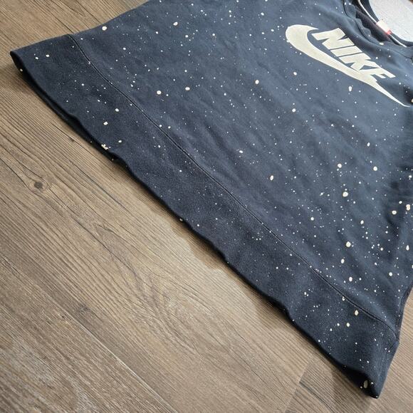 Nike Women's Paint Splatter Sweatshirt Black Size L - Picture 7 of 7